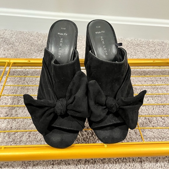 mule sandals block heel - Picture 3 of 4